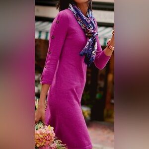 Talbots Women’s Berry Knit Sweater Dress